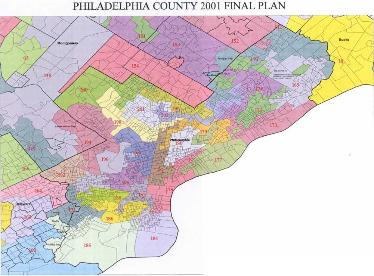 Wskazówka Filadelfia region na mapie
