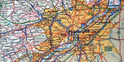 Mapa Filadelfia