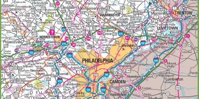 Filadelfia mapie