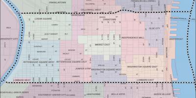 Mapa okolic Filadelfii