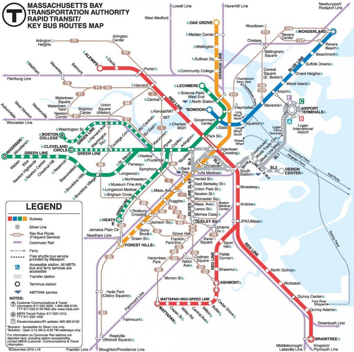 Filadelfia transportu publicznego mapie