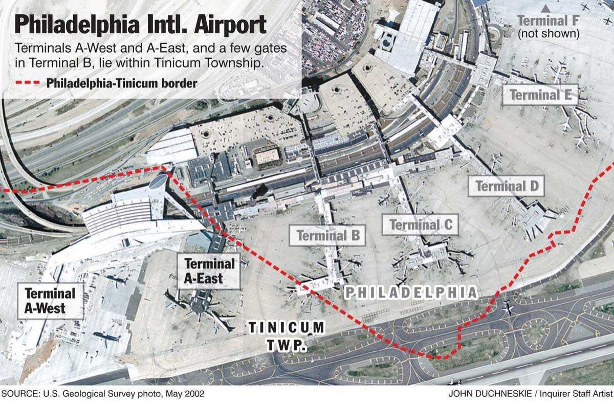 Philadelphia International airport mapie