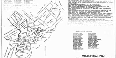 Okręg Filadelfia mapie